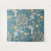 Tenture William Morris, motif Art nouveau, algues, bleu, f (Devant (Horizontal))