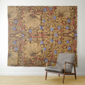 Tenture William Morris Pervenche (En situation (horizontale))