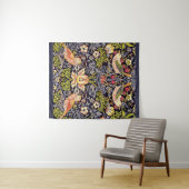 Tenture William Morris Strawberry Thief Floral Art nouveau (En situation (horizontale))