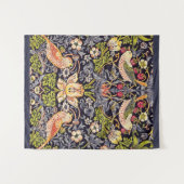 Tenture William Morris Strawberry Thief Floral Art nouveau (Devant (Horizontal))