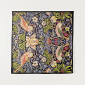 Tenture William Morris Strawberry Thief Floral Art nouveau (Devant (Horizontal))