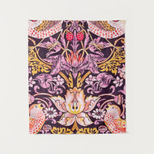 Tenture William Morris Strawberry Thief Purple Version