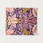 Tenture William Morris Strawberry Thief Purple Version (Devant (Horizontal))
