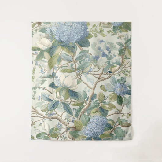 Tenture Willow Little Magnolia Wallpaper Floral Coastal (Devant)