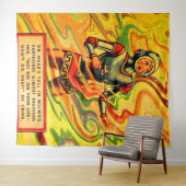 Tenture Wilma Deering, bande dessinée de Buck Rogers dans  (En situation (horizontale))