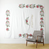 Tenture Winter Garland Xmas Mariage Photo Booth Backdrop (En situation (horizontale))