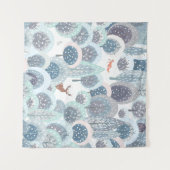 Tenture Winter seamless pattern with abstract flat handdra (Devant (Horizontal))