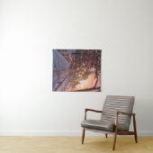 Tenture Winter sunset in pine forest near sea (En situation (horizontale))