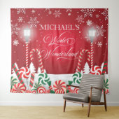 Tenture Winter Wonderland holidays christmas banner (En situation (horizontale))