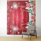 Tenture Winter Wonderland holidays christmas banner (En situation)