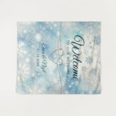 Tenture Winter Wonderland Mariage Accueil Contexte (Devant (Horizontal))