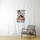 Tenture Witch better have my Dog Biscuits Cute Halloween C (En situation)