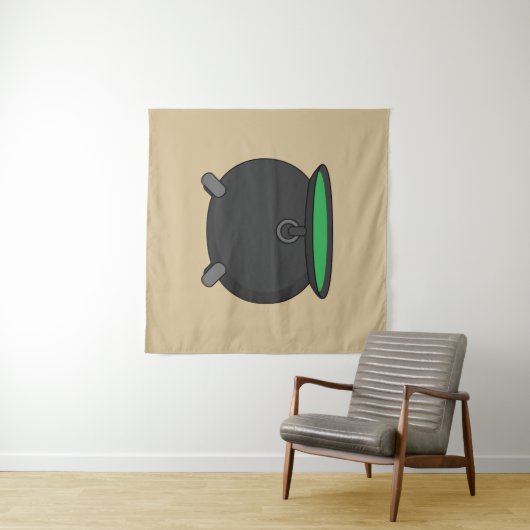 Tenture Witch Cauldron (En situation (horizontale))