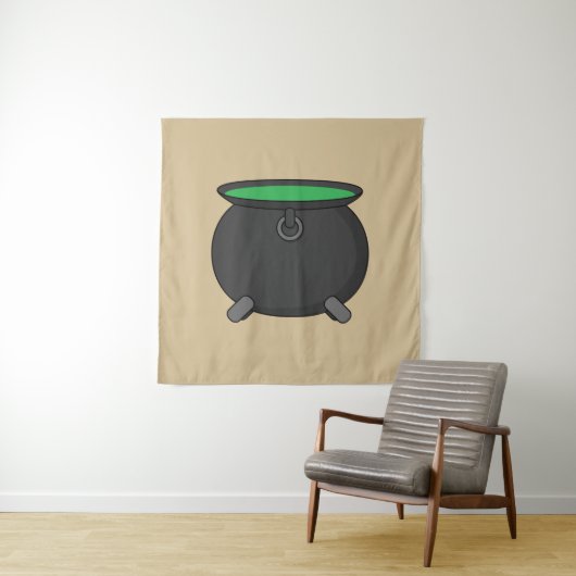 Tenture Witch Cauldron (En situation)