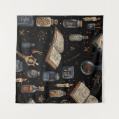 Tenture Witchcraft Potion Pattern – Halloween Magic (Devant (Horizontal))