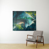 Tenture Wolf Animal Portrait Peinture Faune En Plein Air (En situation (horizontale))