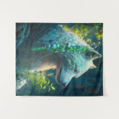 Tenture Wolf Animal Portrait Peinture Faune En Plein Air (Devant (Horizontal))