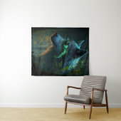 Tenture Wolf Animal Portrait Peinture Faune En Plein Air (En situation (horizontale))