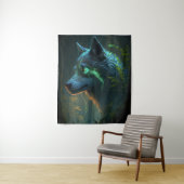 Tenture Wolf Animal Portrait Peinture Faune En Plein Air (En situation)
