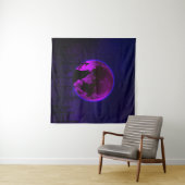TENTURE WOLF HOWLING LUNE MAGENTA (En situation (horizontale))