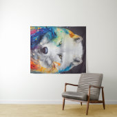 Tenture Wolf Loup Blanc Animal Discovery Aventure Nature (En situation (horizontale))