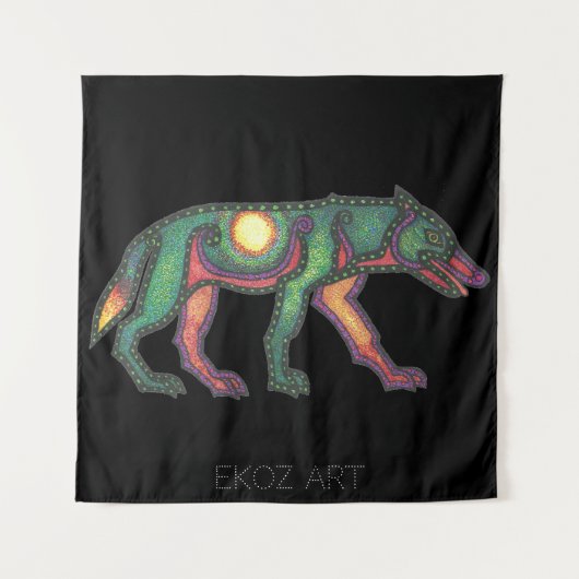 Tenture Wolf Sun Pictish (Devant)