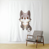 Tenture Wolfhound de chien Husky (En situation)