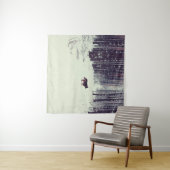 Tenture Wonderland d'hiver : Forêt de pins neigeux (En situation (horizontale))