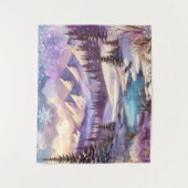 Tenture Wonderland d'hiver Motifs de Nature Mountain Lake (Devant)