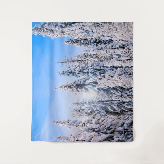 Tenture Wonderland Pine Trees en Neige (Devant)