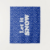 Tenture Word Art - Laisser neiger avec Arrière - plan neig (Devant)