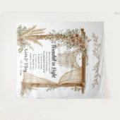 Tenture Woven Vows: A Tapestry of Unity Wedding Backdrop (Devant (Horizontal))