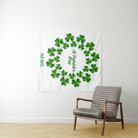 Tenture Wreath de la Saint Patrick Thunder_Cove (En situation (horizontale))