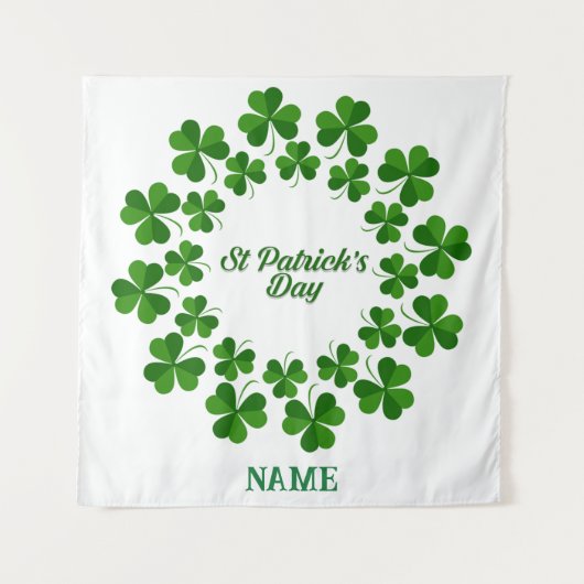 Tenture Wreath de la Saint Patrick Thunder_Cove (Devant)