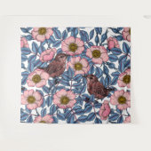 Tenture Wrens en rose (Devant (Horizontal))