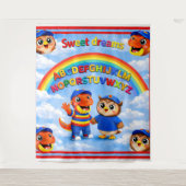 Tenture Wrexham hoot A rainbow sweet dreams, large wall ta (Devant)