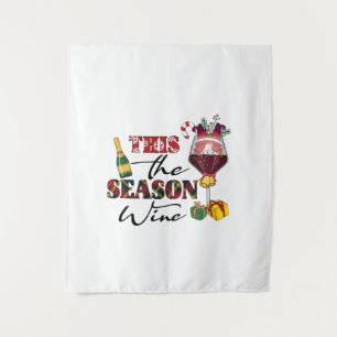 Tenture Xmas Gift This The Season Wine