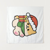 Tenture Yappy Howlidays - Jote Christmas Dog Cartoon (Devant (Horizontal))