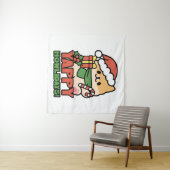 Tenture Yappy Howlidays - Jote Christmas Dog Cartoon (En situation (horizontale))