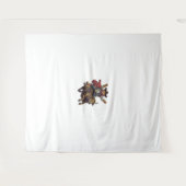 Tenture Yeehaw Kitty - Wild West Cat Cowboy Rodeo (Devant (Horizontal))
