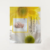 Tenture Yellow and White Daisies Funeral Memorial (Devant)
