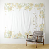 Tenture Yellow Rose Wedding Photo Backdrop (En situation (horizontale))