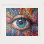 Tenture Yeux abstraits colorés (Devant (Horizontal))