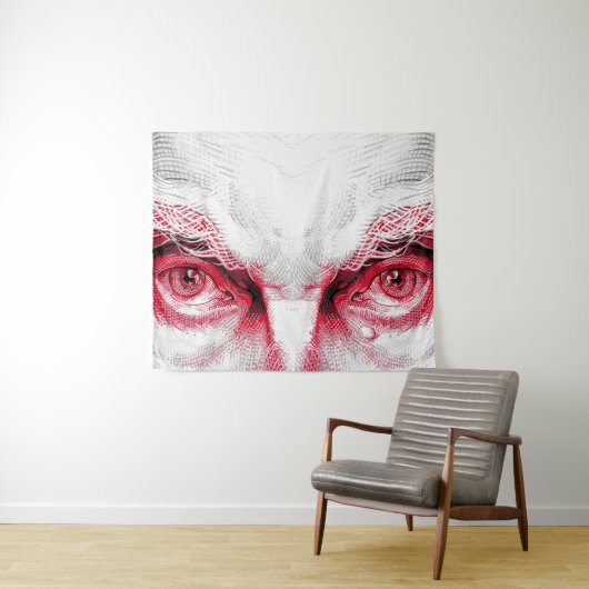 Tenture Yeux de l'ancien mal – Alerte rouge (En situation (horizontale))