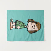 Tenture Yeux roulants à la menthe poivrée (Devant (Horizontal))