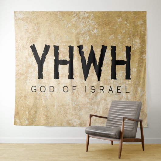 Tenture YHWH (Jéhovah) (En situation (horizontale))