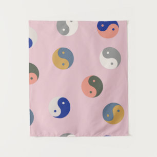 Tenture Yin et yang motif sans faille, spirituel répétable