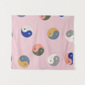 Tenture Yin et yang motif sans faille, spirituel répétable (Devant (Horizontal))