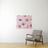 Tenture Yin et yang motif sans faille, spirituel répétable (En situation (horizontale))