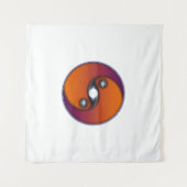 Tenture Yin Yang Sun Orange Violet (Devant)